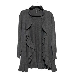 Black Saks Fifth Avenue Parisian Style Cashmere Cardigan Womens Size M Luxury